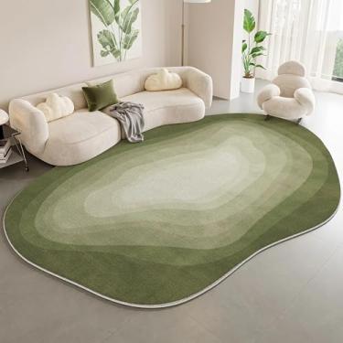 Imagem de Decoração de sala de estar, carpete gradiente, formato irregular, tapetes para quarto, pelúcia grossa, sala de estar, casa, tapete macio e fofo (200x250 cm/F)