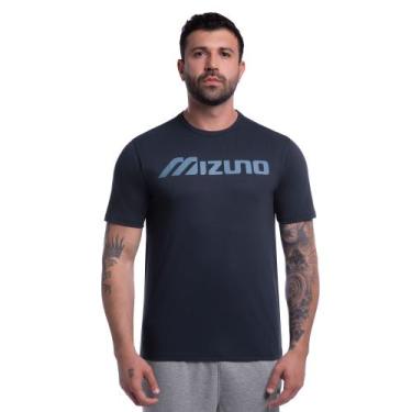Imagem de Camiseta Mizuno Big Logo Masculina, Azul, G