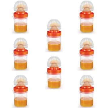 Imagem de Kit 8 Espremedores De Laranja Portátil 510ml C/Tampa-Nitron