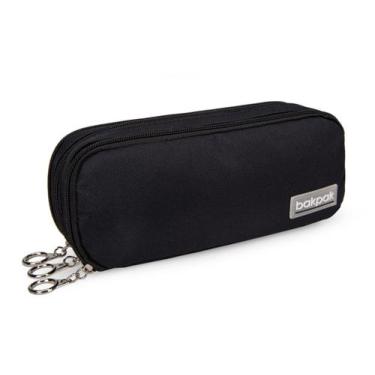 Imagem de Estojo Escolar Juvenil 3 Divisorias Bakpak Unissex Liso 2024 - D'PRESE