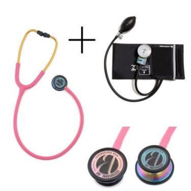 Imagem de Kit Esfigmomanômetro Pamed + Estetoscópio Eternity Luxo Bic - Bic - Be