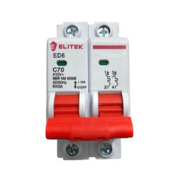 Imagem de Disjuntor Bipolar Duplo 06a, 10a, 16a,20a, 25a, 32a,40a, 50a, 63a, 70a