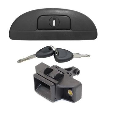 Imagem de Kit Fechadura Maçaneta Botão Porta Malas Tampa Traseira Scenic 1999 20