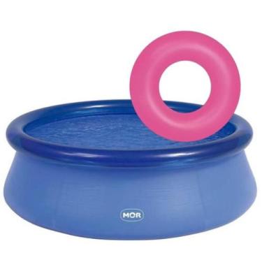 Imagem de Piscina Inflável Mor 1900L Redonda Infantil Brinde Boia Neon