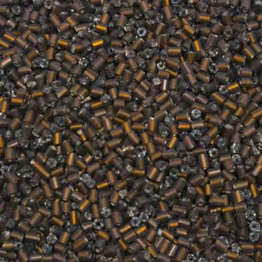 Imagem de Miçanga Passante Vidrilho Tubo Vidro Marrom 2.2mm 12000pçs 150g - Maca