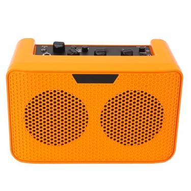 Imagem de Tomvorks Amplificador de Guitarra de 10W, Alto -falante de Amplificador Portátil BT Com Efeito de Atraso, Conector de Fone de Ouvido de 3,5 Mm, Controle de Tom de Volume, Prática,