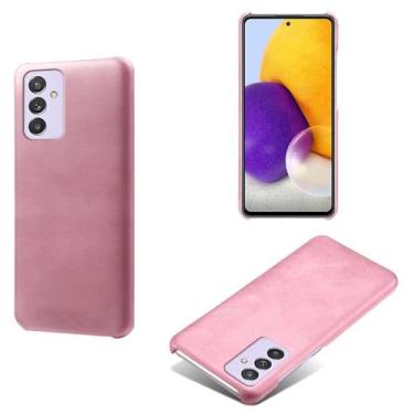 Imagem de Capa para Samsung Galaxy Quantum 2,Proteção contra quedas,Casca de volta de cor sólida simples,Design de couro de imitação de plástico-Pink