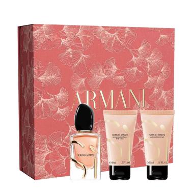 Imagem de Kit Giorgio Armani Coffret Sí Edp Intense Feminino 50ml + Bl 50ml + Sg 50ml