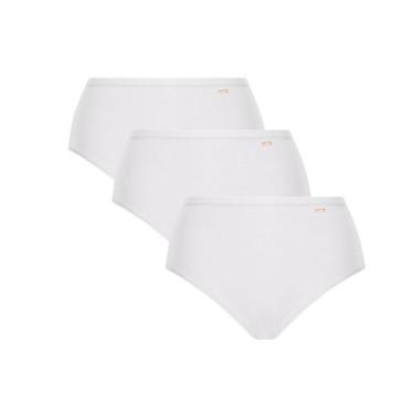 Imagem de Kit 3 Calcinha Alta loba Clássica Lupo 40351001, Branco, XXG