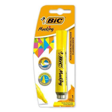 Imagem de Pincel marca texto Marking Amarelo Fluorescente - Bic