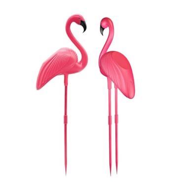 Imagem de Whtkoph Decorações de Jardim de Flamingos Rosa, Estacas de Jardim, Decorações de Gramado Inovadoras, Enfeites de Jardim para Festa, Lembrancinhas, Fa
