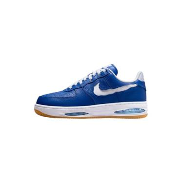 Imagem de Nike Tênis masculino Nike Air Force 1 Low Evo, Tm Royal White Aquarius Blue Gum Yellow, 39