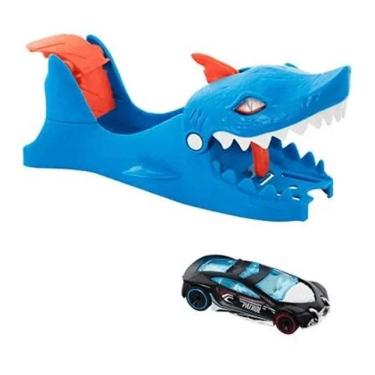 Imagem de Hot Wheels City Lançador Tubarão Azul Com Carrinho - Mattel