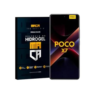Imagem de Película Hidrogel - Mi Poco X7 - Privacidade - Frontal