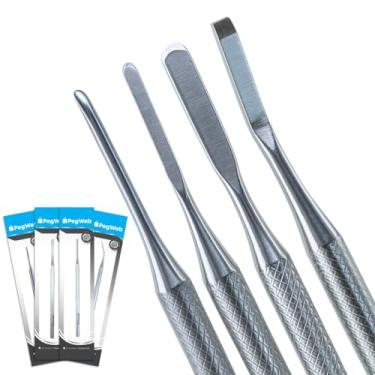 Imagem de Kit Podóloga 206 208 214 254 Goiva Bisturi Desencravar Unha (Prata)