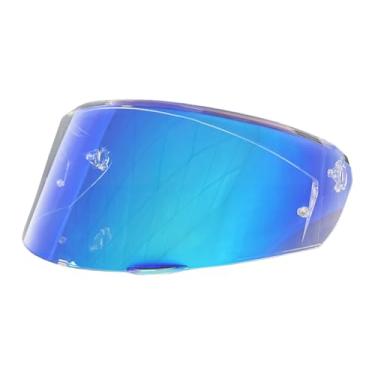 Imagem de ZQIYDYP Novas substituições de viseira de capacete K3, proteção UV, viseira de para-brisa compatível com capacetes AGV K3 DOT (E2206), modelo 2023 (azul claro)