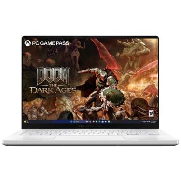 Imagem de ASUS Laptop ROG Zephyrus G14 com tela OLED 3K de 14 polegadas/processador Ryzen 9 270/16GB RAM/1TB SSD/8GB GeForce RTX 5060 Graphics/Windows 11 Home/English KB/Platinum White