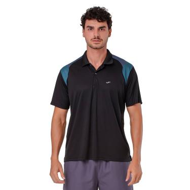 Imagem de CAMISA GOLA POLO PRETO/PETRÓLEO/GRAFITE M