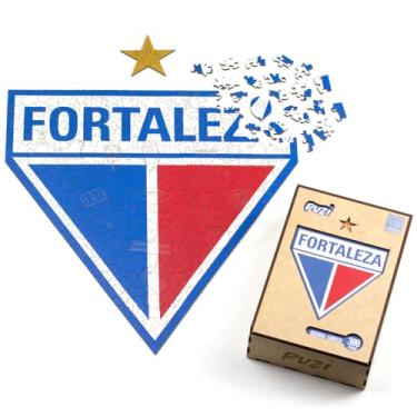 Imagem de Quebra-Cabeça Fortaleza Escudo Oficial com Peças de Madeira - Puzi (P (100 Peças))