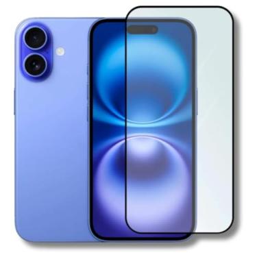 Imagem de [GL CASES] Película iPhone 16 Vidro Temperado Anti Risco 3D 9H Proteção Pelicula Apple iPhone 16 Com Cobertura Total Da Tela + Kit Limpeza Para Aplicação Livre De Bolhas