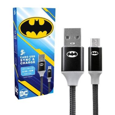 Imagem de Cabo Usb Para Micro Usb 1,5M 12W Batman Novo - Chipsce