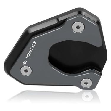 Imagem de Acessórios de motocicleta Placa de extensão de suporte CNC Suporte lateral para pé Almofada de ampliação compatível com G310GS G 310GS G 310 GS 2017-2023 (G310gs Cinza 22-23)