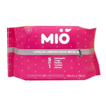 Imagem de Lenço Umedecido Mió Micelar 5 em 1 25 Unidades