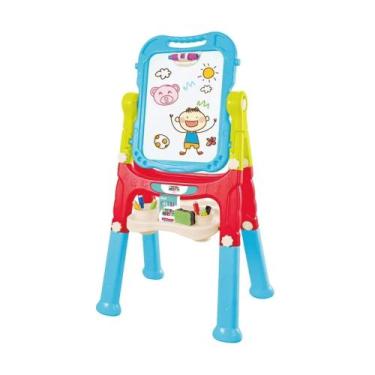 Imagem de Brinquedo Lousa Mágica 2 em 1 Play e Learn com Estúdio Educativo - Mul
