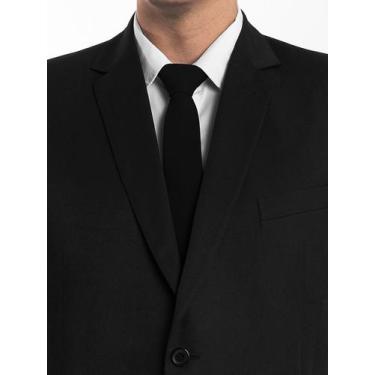 Imagem de Kit com 2 gravatas preto oxford, casamentos, congresso e eventos - Dma