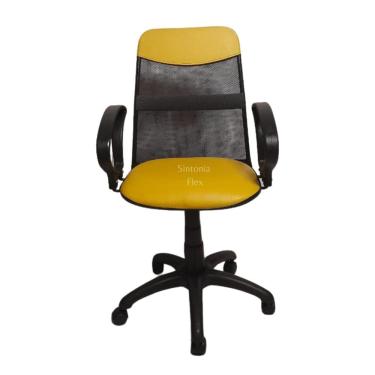 Imagem de Cadeira Diretor Tela Giratória Faixa Mecanismo Relax Braço