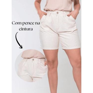 Imagem de Shorts bermuda jeans molinho meia coxa sem lycra com bolsos super na m