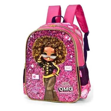Imagem de Mochila Infantil Escolar De Costas Lol Omg Grande Luxcel, Pink, Único