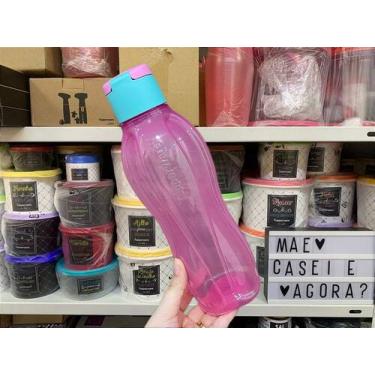 Imagem de Garrafa Eco Tupper Plus 1 Litro Rosa e Roxo - Tupperware