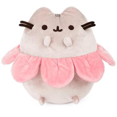 Imagem de GUND Pink Flower Petals Pusheen Plush Stuffed Animal Cat, Gray and Pink, 9.5