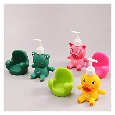 Imagem de WHY Bomba de sabão líquido dispensador de sabão sapo patinho leitão bomba loção dispensador de gel de banho adequado para banheiros garrafas bomba de cozinha (cor: todos)