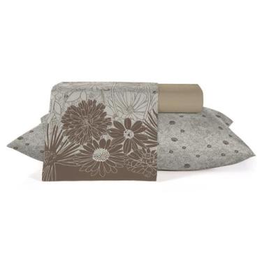 Imagem de Jogo de cama TEKA Crystal Casal c/ 4pç 120 Fios 100% Algodão