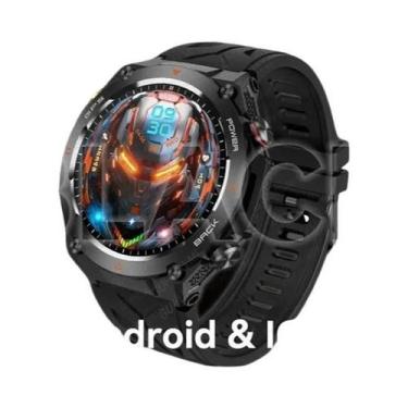Imagem de Relógio Inteligente Militar Masculino Com GPS, Tela AMOLED HD De 1.43 