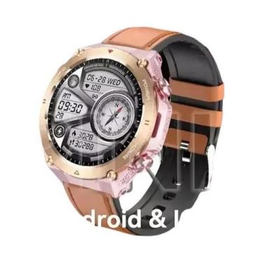 Imagem de Relógio Inteligente Militar Masculino Com GPS, Chamada Bluetooth, 500m