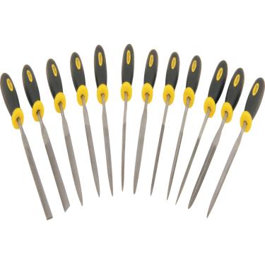 Imagem de Jogo lima agulha 150mm cabo plástico com 12 peças - Vonder