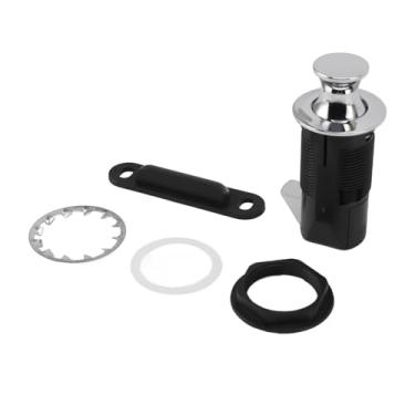 Imagem de Pssopp Empurre para Abrir o Fechamento do Armário, Fechamento de Segurança Infantil do Abs da Liga de Zinco para a Gaveta da Mobília e a Caixa Postal Iate Rv (Cromo)