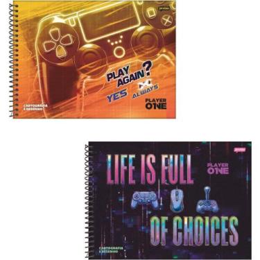 Imagem de Caderno Desenho UNIV Capa Dura Player 1 80FLS. - Sao Domingos