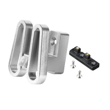 Imagem de KiBcsLic Adaptador de de suporte frontal para bicicleta, peça de ciclismo ultraleve esportiva de liga de alumínio para montagem em rack de bicicleta, Prata