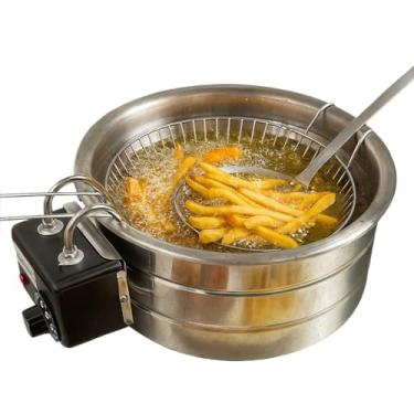Imagem de Fritadeira Elétrica em inox tacho 3,5 a 5 litros profissional em inox shop(220v)