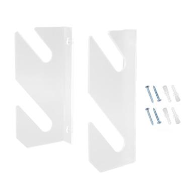 Imagem de Rack de montagem em parede para skate, acrílico transparente, 2 camadas, armazenamento, armazenamento, suporte para longboard, snowboard, skate padrão na sala de estar, garagem,
