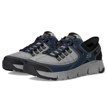Imagem de Skechers Tênis masculino Summits at Hands Free Slip in, Cinza/azul-marinho, 12 Wide