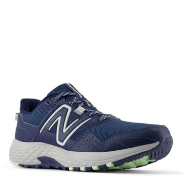 Imagem de New Balance Tênis de corrida masculino 410 V8 Trail, Nb Azul Marinho/Vintage Indigo/Melon Water, 42