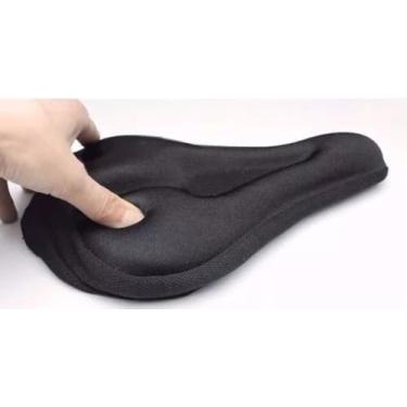 Imagem de Capa Banco Bike Bicicleta Selim Cor Preta Espuma