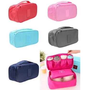 Imagem de Necessaire Feminina Peças Íntimas Lingerie Mala de Viagem - Inter, Ros