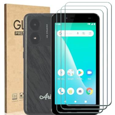 Imagem de Ranyi [Pacote com 3] Protetor de tela para Artia SP545 Hero, HD Clear 9H Dureza Anti-riscos Sem Bolhas Protetor de Tela de Vidro Temperado Flim Compatível com Artia SP545 Hero 5,4 polegadas Smart