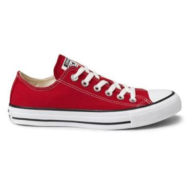 Imagem de Tenis Converse Chuck Taylor Core Ox Unissex, 35, Vermelho, Preto